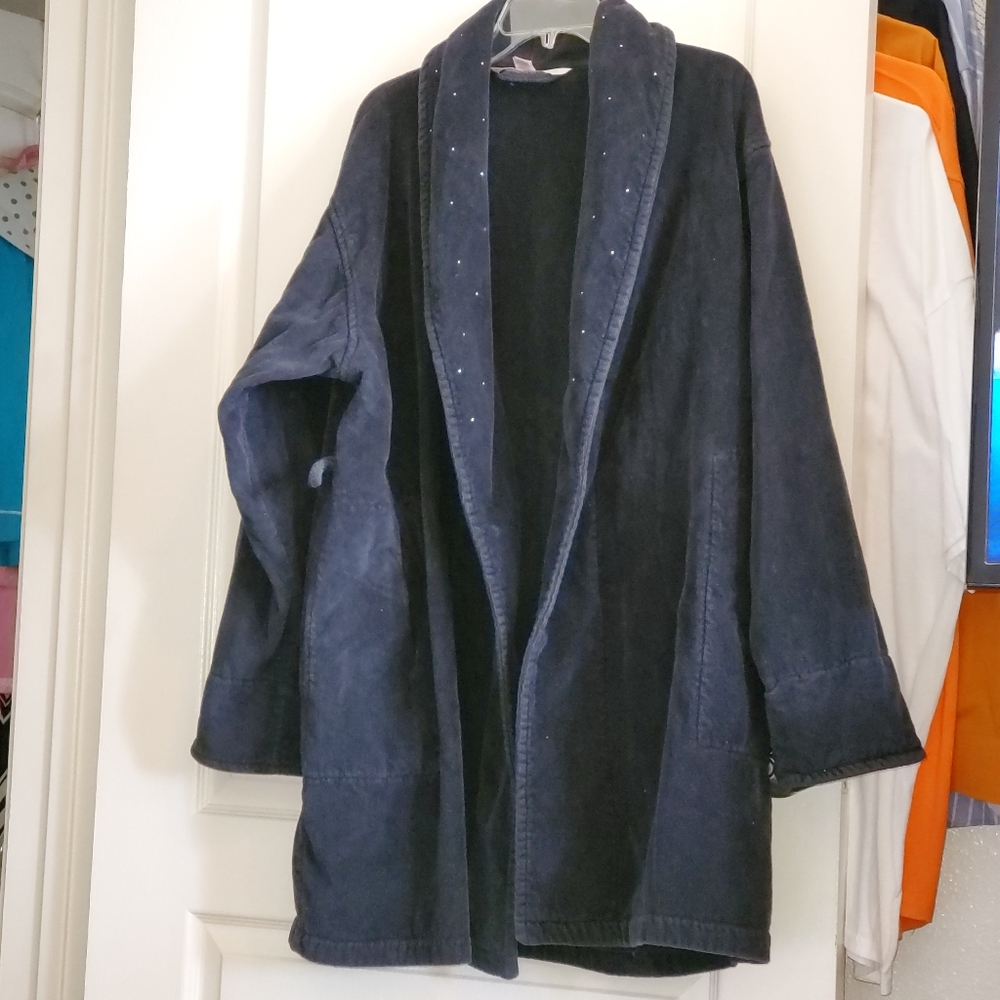 Victoria's Secret Navy Blue Cozy Robe